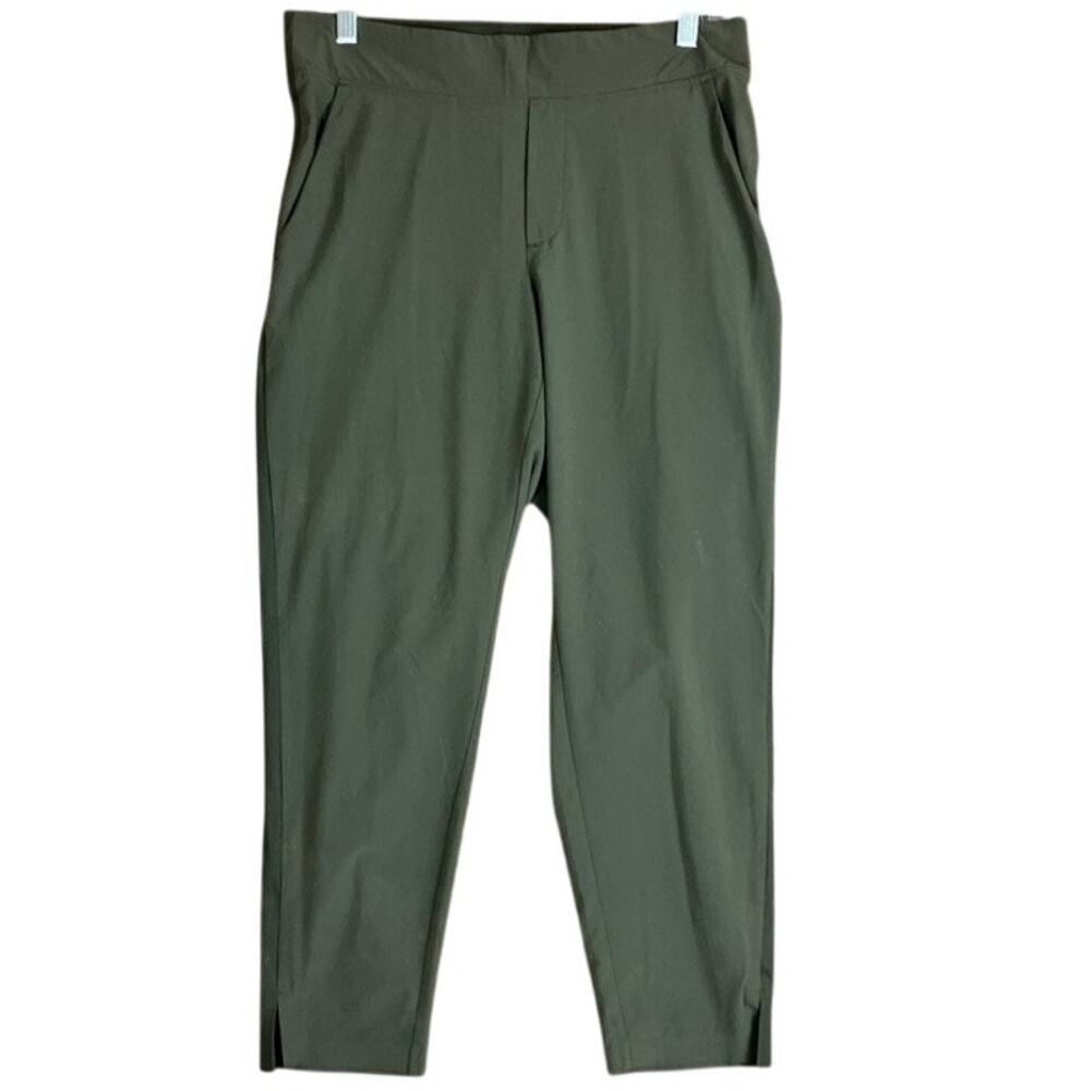 Athleta Olive Green Cropped Ankle Pants 6p